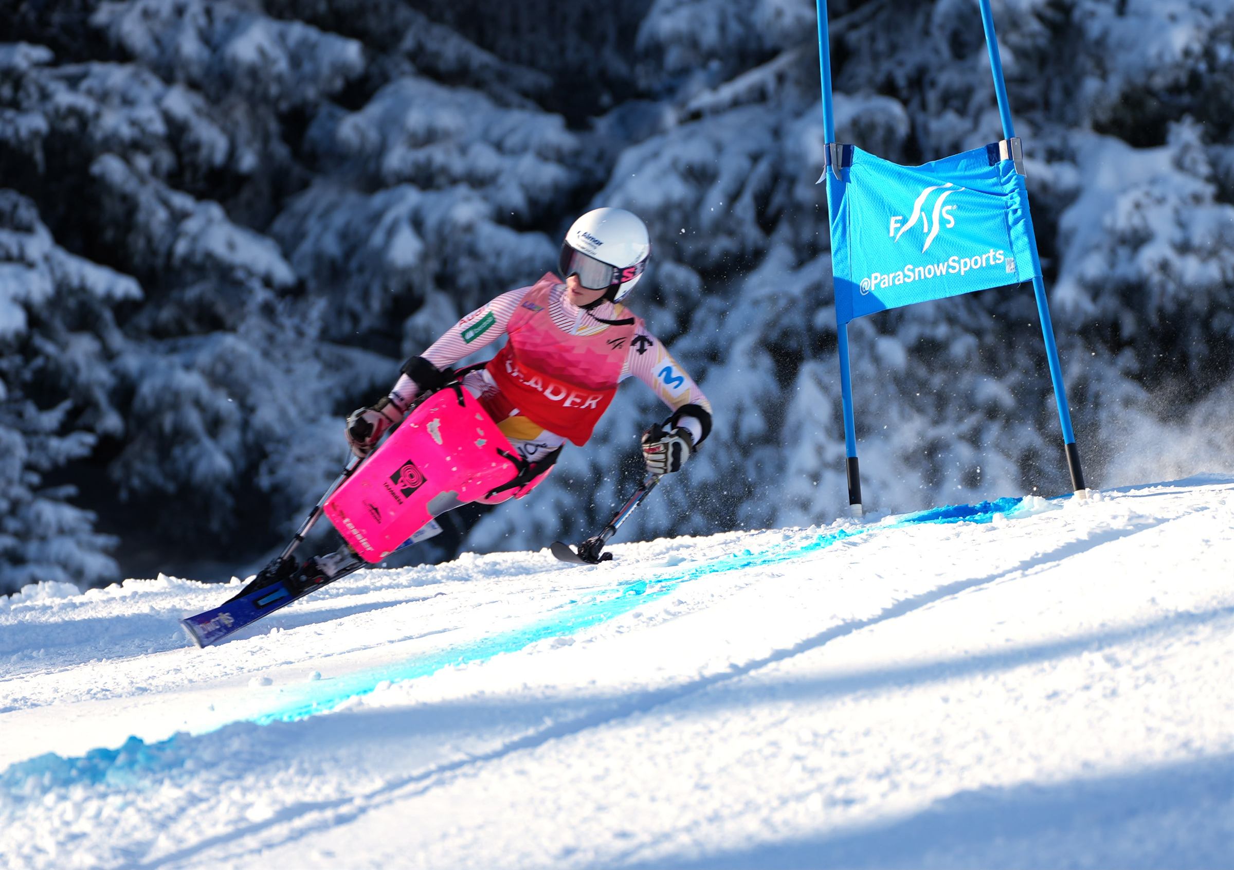 Audrey Pascual during a snow training session