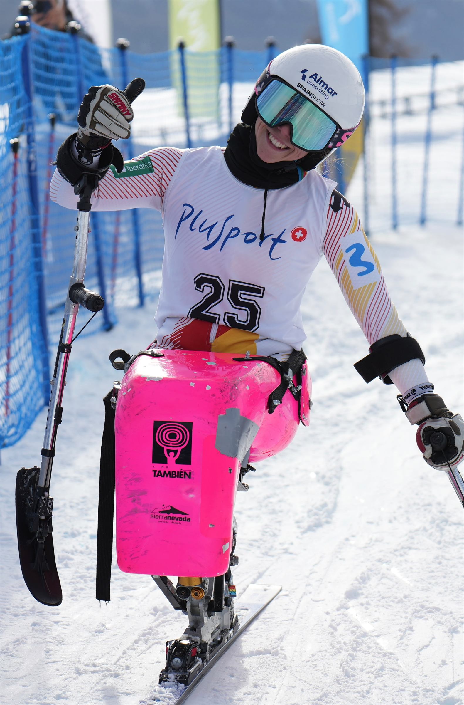 Audrey Pascual in a technical section of the course